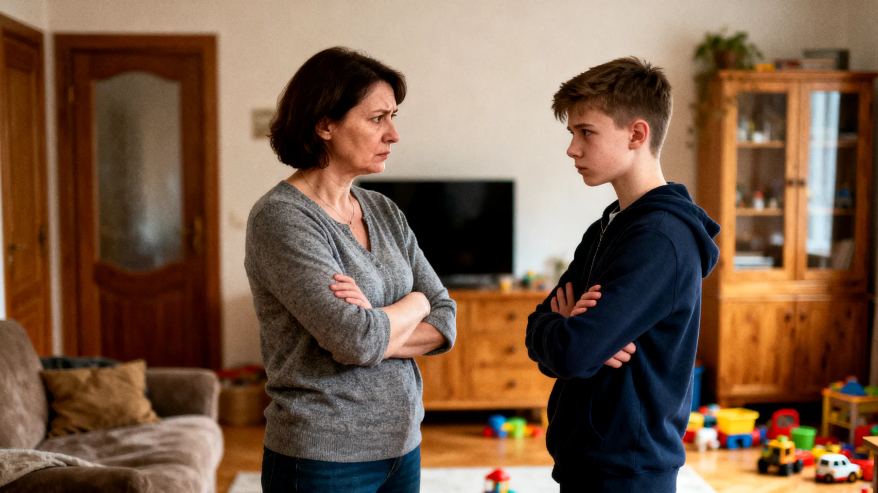 Rodzice mają trudności z wyznaczaniem granic i konsekwentnym egzekwowaniem zasad wobec nastolatków, co prowadzi do nadmiernej pobłażliwości i braku struktury w wychowaniu"